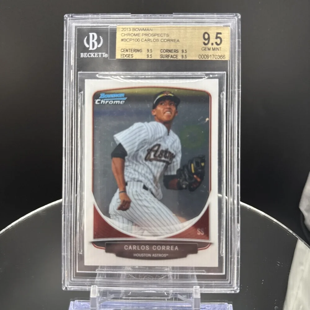 2013 Bowman Chrome Carlos Correa BGS 9.5 Gem Mint #BCP100 Chrome Prospects 